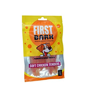 First Bark Young Adult Soft Chicken Tender, Medium Dry Dog Treat - 70g (3Pack)