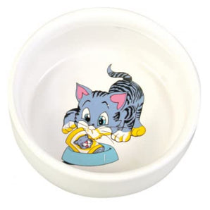 Trixie Cat Ceramic Bowl - 300 ml