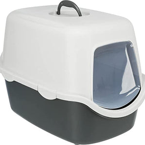 Trixie Vico Cat Litter Tray with Hood - Grey
