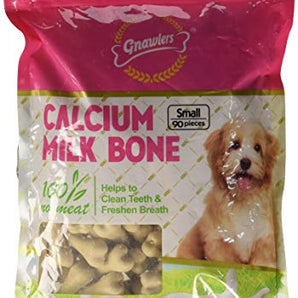 Gnawlers Calcium Milk Bone Dry Dog Treat - 850g (90 in 1)