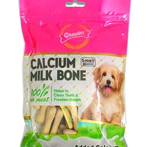 Gnawlers Calcium Milk Bones Dry Dog Treat - 270 g (30 in 1)