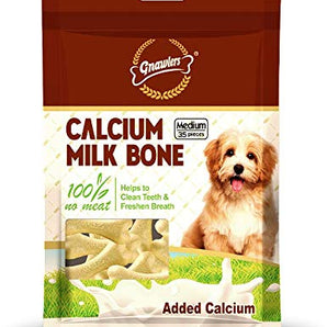Gnawlers Dog Calcium Bone Medium Dry Dog Treat - 800gm (35 in 1)