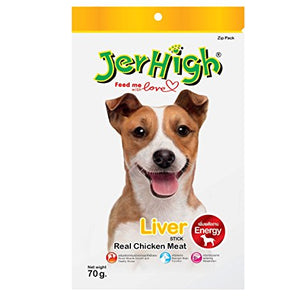 JerHigh Liver Stick Dry Dog Treat - 70g (6 Pack)