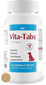 Vita-Tabs Supplement for Dogs - 60 Chewable Tablets