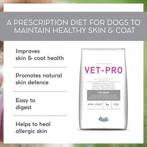Drools Vet Pro Skin and Coat Adult Dry Dog Food - 3kg