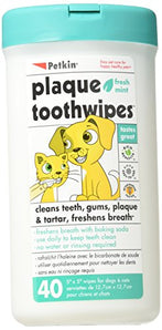Petkin Tooth-wipes Tooth and Gum Cleanser For Dogs and Cats