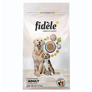 Fidele+ Chicken with Natural Ingredients Adult Light & Senior Dry Dog Food - 3kg