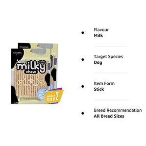 Rena Dogaholic Milky Chews Sticks Dry Dog Treat - 30pcs (2 Pack)