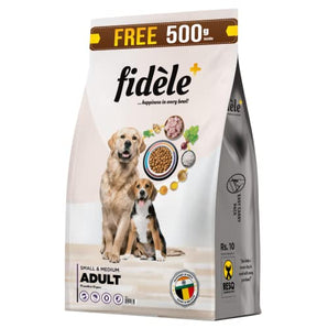 Fidele+ Chicken with Natural Ingredients Adult Small & Medium Dry Dog Food - 3kg