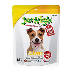 JerHigh Liver Dry Dog Treat - 420g
