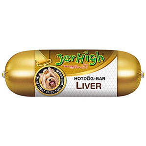 JerHigh Hot Dog Bar Liver Dry Dog Treat - 150g (2 Pack)