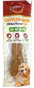 Gnawlers Chicken Flavor Bone Dry Dog Treat - 95g (10 Pack)