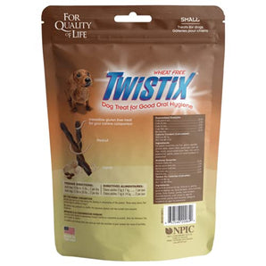 Twistix Peanut and Carob Flavor Dry Dog Treat (Small)