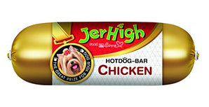 JerHigh Hot Dog Bar Real Meat Dry Dog Treat - 150g (12 Pack)