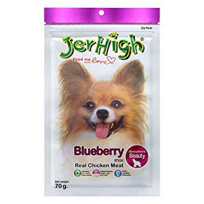 JerHigh Blueberry Dry Dog Treat - 70g (6 Pack)