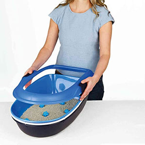 Trixie Berto Litter Tray, Three Part with Separating System - Grey
