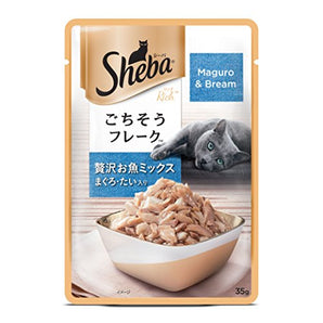 Sheba Maguro & Bream Fish Adult Gravy Wet Cat Food (12 x 35g)
