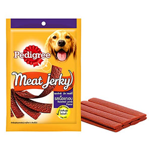 Pedigree Roasted Lamb Meat Jerky Adult Dry Dog Treat 12 Pouches (12 x 80g)