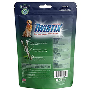 Twistix Vanilla Mint Flavor Dry Dog Treat (Large)