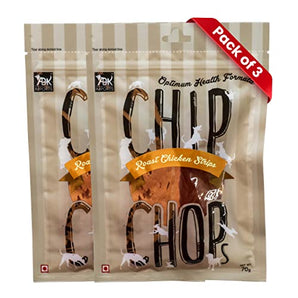 Chip Chops Roast Chicken Strips Dry Dog Treat - 210g (3 Pack)
