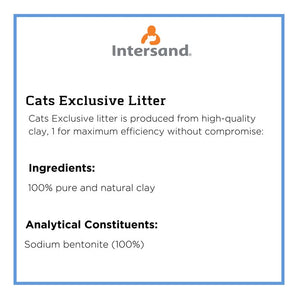 Intersand Cat Exclusive Cat Litter Scoopable 10 kg (Pack of 2)