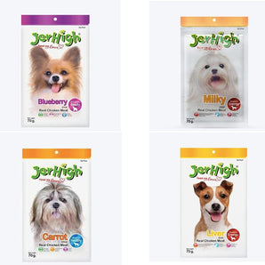 JerHigh Assorted Flavours Dry Dog Treat - 70g (4 Pack)