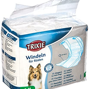 Trixie Diapers for Male Dogs Disposable S-M 12pcs