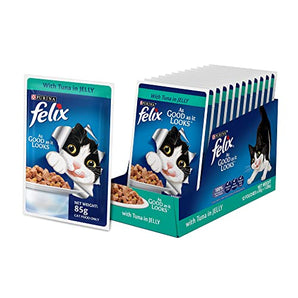 Purina Felix® Tuna Flavour Adult Gravy Wet Cat Food - 12 Pouches (12 x 85 g)