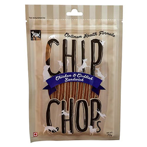 Chip Chops Chicken & Codfish Dry Dog Treat - 140g (2 Pack)