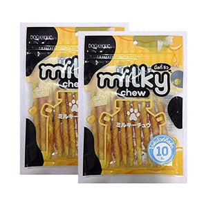 Rena Pet Milky Chew Cheese & Chicken Sticks Dry Dog Treat 10pcs (2 Pack)