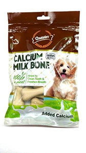 Gnawlers Calcium Milk Bones Medium Dry Dog Treat - 270g (12 Pieces)