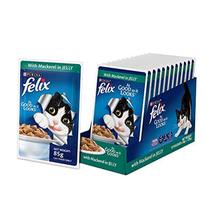 Purina Felix® Mackerel Flavour Adult Gravy Wet Cat Food - 12 Pouches (12 x 85 g)