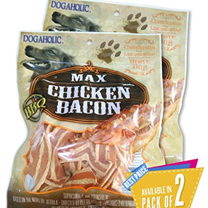 Rena BBQ Max Chicken Bacon Strips Dry Dog Treat (2 Pack)