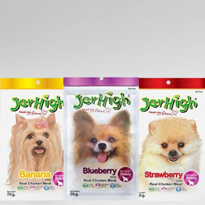 JerHigh Assorted Flavour Dry Dog Treat (3 Pack)