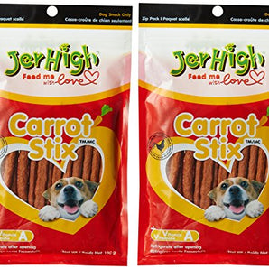 JerHigh Carrot Stix Dry Dog Treat - 100g (2 Pack)