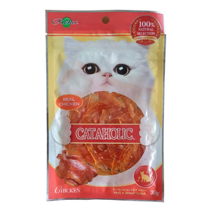 Cataholic Chicken Jerky Sliced Dry Cat Treat - 30g