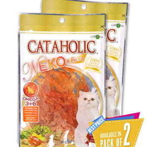 Cataholic Chicken Jerky Sliced Dry Cat Treat - 30g (2 Pack)