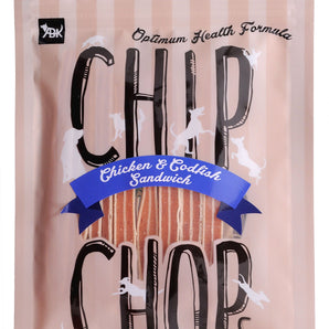 Chip Chops Chicken & Codfish Sandwich Dry Dog Treat - 70g