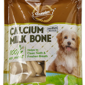 Gnawlers Calcium Milk Bone Medium Dry Dog Treat - 270 g (3 Pack)